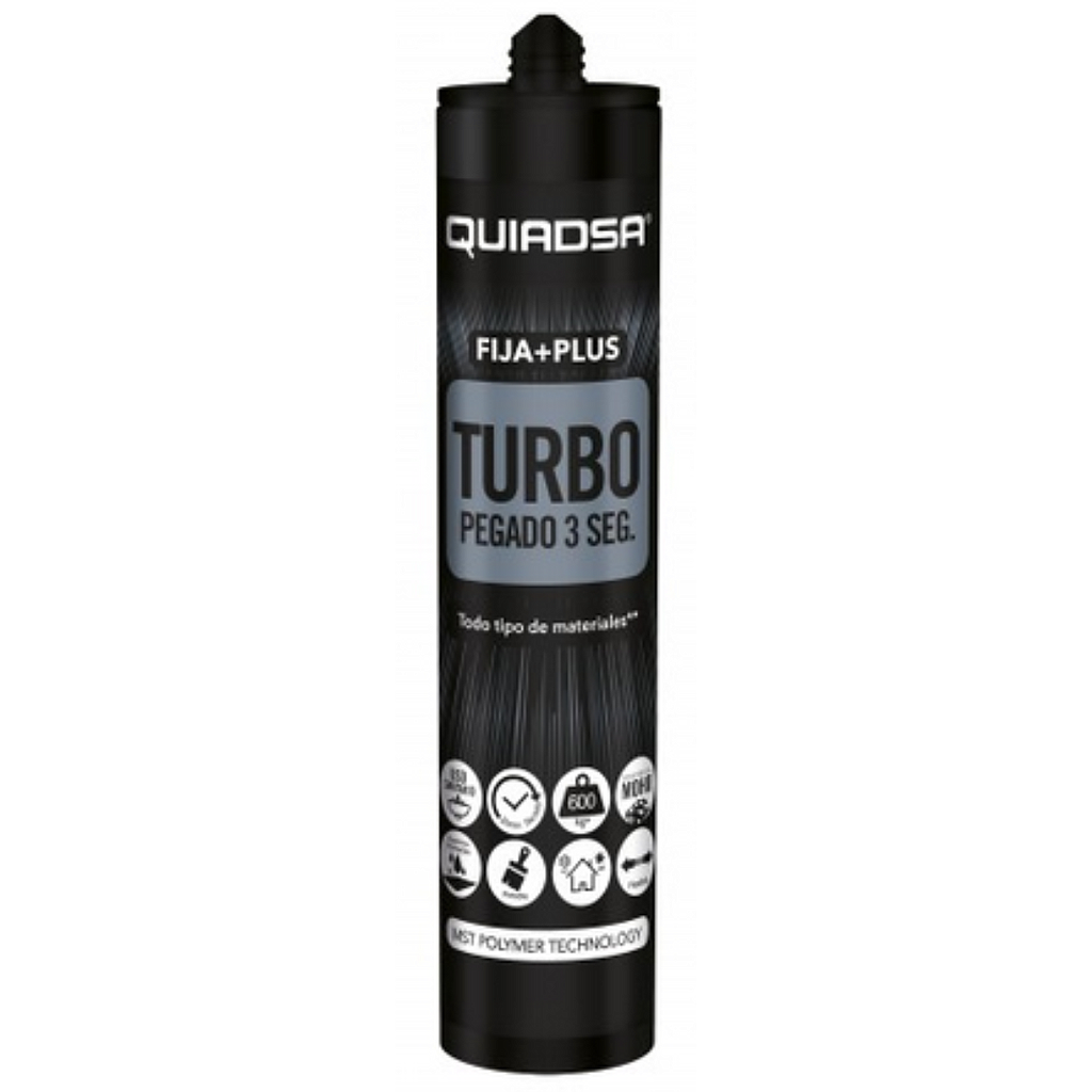 QUIADSAR FIJAPLUS TURBO POLIMERO 290ML GRIS REF. 52503447