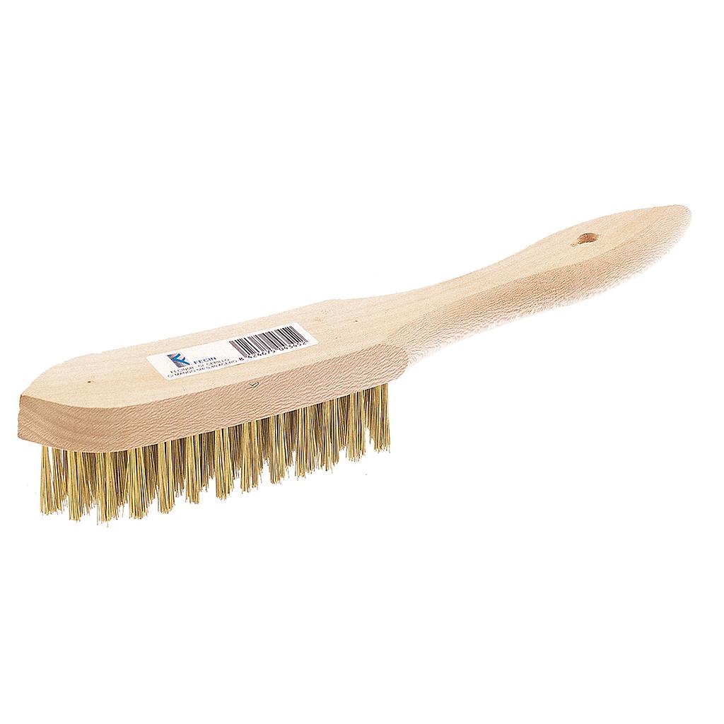 CEPILLO ALAMBRE C/MANGO MADERA 4 HILERAS REF. 15256 13724