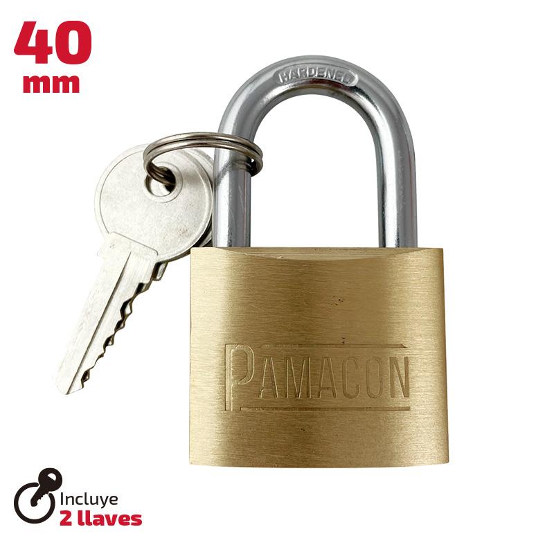 🔴PAMACON CANDADO DE LATON 40MM PM1602