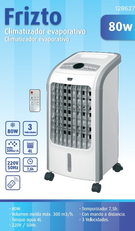 VIVAHOGAR CLIMATIZADOR FRIZTO EVAPO 4L REF. 128627