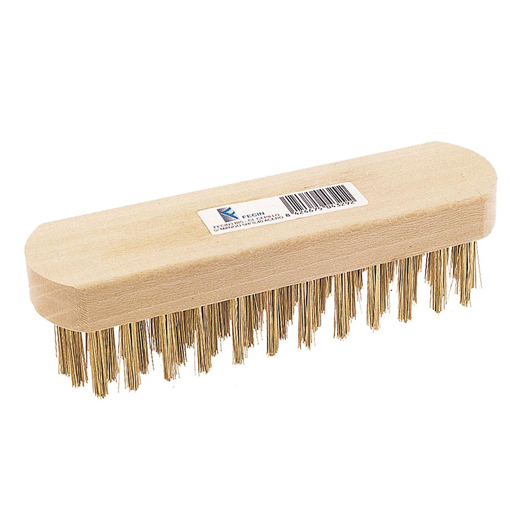 FECIN CEPILLO ALAMBRE 5 HILERAS SIN MANGO MADERA REF. 15257