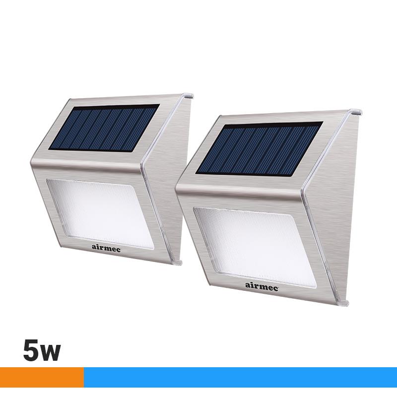 🔴AIRMEC PACK 2 PIEZAS APLIQUE SOLAR LED 16 LUMENS AM131237