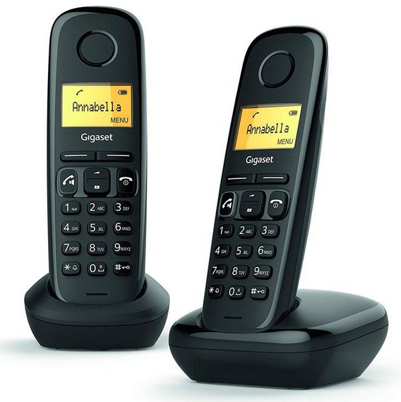 🔴GIGASET TELEFONO INALAMBRICO A270 DUO NEGRO 894729