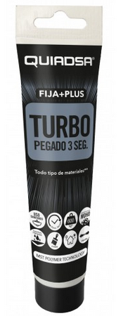 QUIADSA TUBO ADHESIVO SELLADOR POLIMERO FIJAPLUS TURBO BLANCO 150 gr. REF. 106781