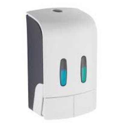 WENKO DOSIFICADOR JABON DOBLE 480ml x2 BLANCO RANERA REF. 24585W 24591100