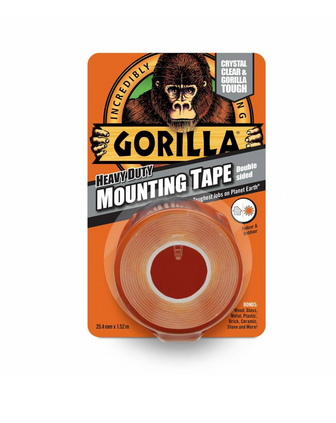 GORILLA CINTA DOBLE CARA TRANSPARENTE (1,5mts. x 25mm) REF.  304410
