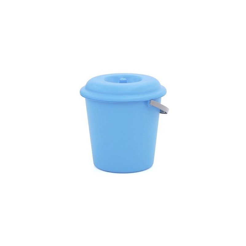 PLASTIKEN CUBO BASURA AZUL C/TAPA 16L 6416L