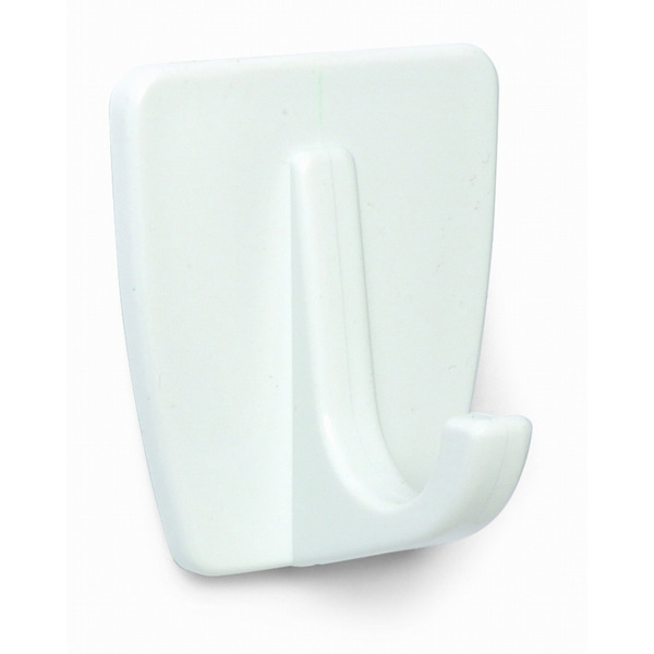 PERCHA ADHESIVO PLASTICO BLANCO 2UND B50010B