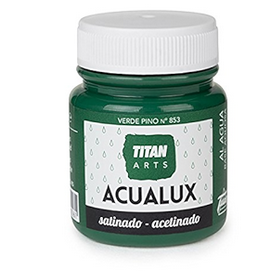 🔴TITAN-ACUALUX SATINADO VERDE PINO 75ml 853
