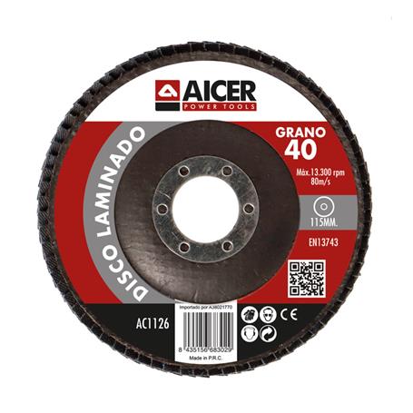 DISCO LAMINAS DESBASTE ACERO/MADERA 115mm G40
