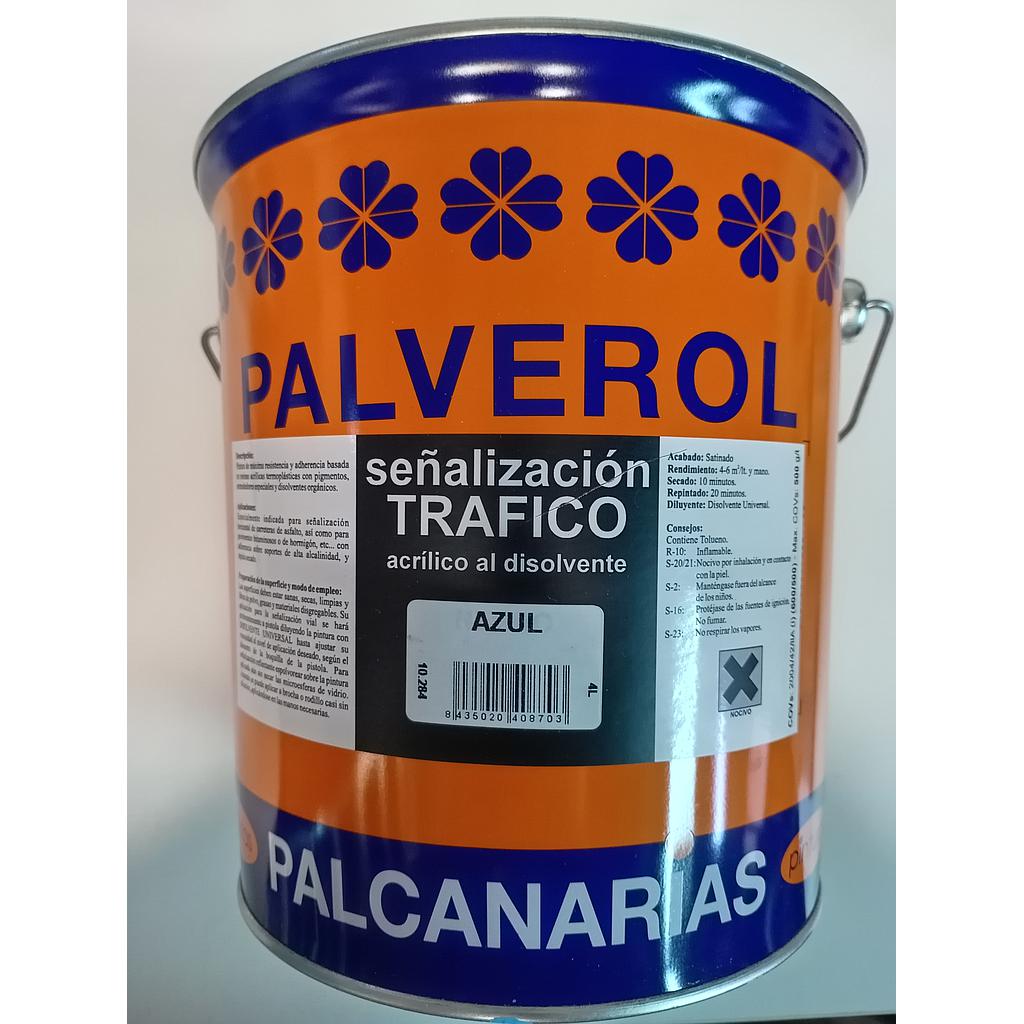PALVEROL SEÑALIZACION TRAFICO AZUL 4lts 10.284