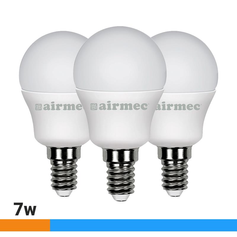🔴AIRMEC BOBILLAS LED PACK 3 7W G45 E14 LUZ FRIA AM130722