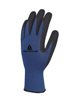 DELTAPLUS GUANTE AZUL ESPUMA LATEX/POLIEST T9 VE631