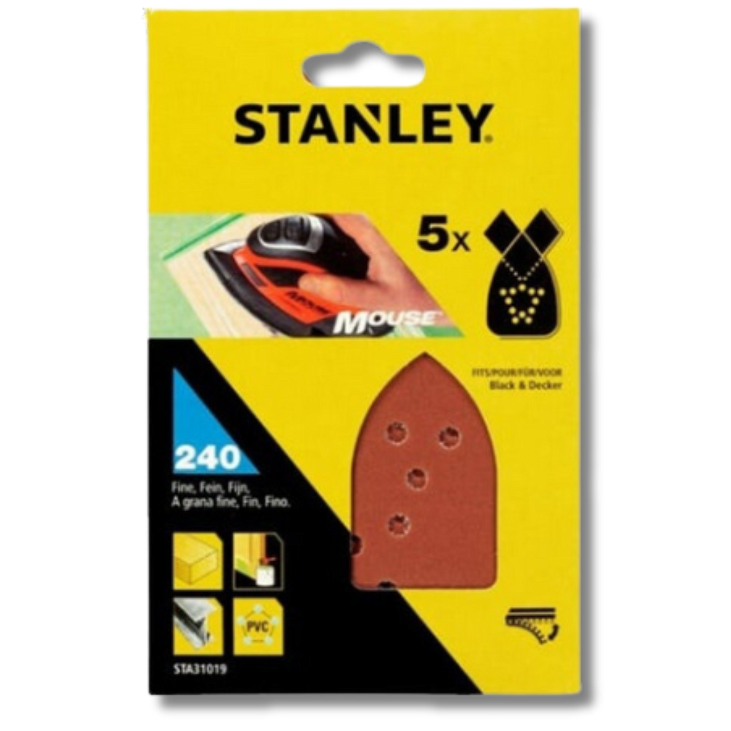 STANLEY LIJA MOUSE G240 5uds STA31019 BK47032 5035048374450